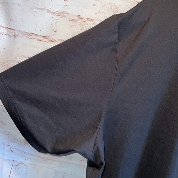 Adidas polo 2XL golf 3 strip climalite black short sleeve shirt breathable - Picture 7 of 10